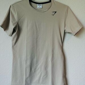 Gymshark Tan Short Sleeve Tee